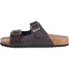 imageWomens Cork Slide Sandals  Cow Suede Comfort Sandals for Women with Adjustable Strap Buckle Open Toe Beach SandalsBand Brown