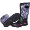 imageWTW Womens Rubber Rain Boots  Mid Calf Waterproof Insulated Neoprene Muck Boots Outdoor Hunting Garden Boots for WomenRose Leopard
