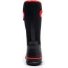 imageWTW Kids Rubber Rain Boots  Neoprene Insulated 100 Waterproof Mid Calf Mud Boots for Boys and Girls Winter Snow BootsBlackRed