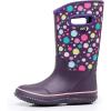 imageWTW Kids Rubber Rain Boots  Neoprene Insulated 100 Waterproof Mid Calf Mud Boots for Boys and Girls Winter Snow BootsColorful Bombs