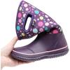 imageWTW Kids Rubber Rain Boots  Neoprene Insulated 100 Waterproof Mid Calf Mud Boots for Boys and Girls Winter Snow BootsColorful Bombs