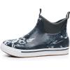 imageWTW Unisex Rain Boots for Men and Women Waterproof Rubber Fishing Deck Boots Neoprene Boots Slip on Ankle Garden ShoesBloom