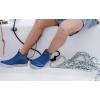 imageWTW Unisex Rain Boots for Men and Women Waterproof Rubber Fishing Deck Boots Neoprene Boots Slip on Ankle Garden ShoesBlue