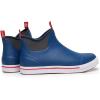 imageWTW Unisex Rain Boots for Men and Women Waterproof Rubber Fishing Deck Boots Neoprene Boots Slip on Ankle Garden ShoesBlue