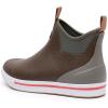 imageWTW Unisex Rain Boots for Men and Women Waterproof Rubber Fishing Deck Boots Neoprene Boots Slip on Ankle Garden ShoesBrown