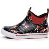 imageWTW Unisex Rain Boots for Men and Women Waterproof Rubber Fishing Deck Boots Neoprene Boots Slip on Ankle Garden ShoesDog
