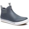 imageWTW Unisex Rain Boots for Men and Women Waterproof Rubber Fishing Deck Boots Neoprene Boots Slip on Ankle Garden ShoesGrey