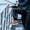 imageWTW Unisex Rain Boots for Men and Women Waterproof Rubber Fishing Deck Boots Neoprene Boots Slip on Ankle Garden ShoesMaple Leaves