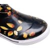 imageWTW Unisex Rain Boots for Men and Women Waterproof Rubber Fishing Deck Boots Neoprene Boots Slip on Ankle Garden ShoesMaple Leaves