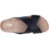 imageWomens Cork Footbed Sandals  Cow Suede Insole XBand Slide Sandals for Women Open Toe Beach SandalsBlack