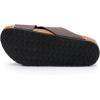 imageWomens Cork Footbed Sandals  Cow Suede Insole XBand Slide Sandals for Women Open Toe Beach SandalsBrown