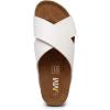 imageWomens Cork Footbed Sandals  Cow Suede Insole XBand Slide Sandals for Women Open Toe Beach SandalsWhite