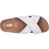 imageWomens Cork Footbed Sandals  Cow Suede Insole XBand Slide Sandals for Women Open Toe Beach SandalsWhite