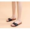 imageWomens Cork Footbed Sandals  Cow Suede Slide Sandals for Women with Adjustable Strap Buckle Open Toe Beach SandalsBlack