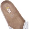 imageWomens Cork Footbed Sandals  Cow Suede Slide Sandals for Women with Adjustable Strap Buckle Open Toe Beach SandalsWhite