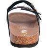 imageWTW Mens Cork Footbed Sandals Slip on Beach Slide Sandals Shoes with Adjustable Metal Buckle Strap for MenBrown