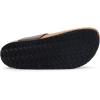 imageWTW Mens Cork Footbed Sandals Slip on Beach Slide Sandals Shoes with Adjustable Metal Buckle Strap for MenThong Brown