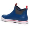 imageWTW Unisex Rain Boots for Men and Women Waterproof Rubber Fishing Deck Boots Neoprene Boots Slip on Ankle Garden ShoesBlue