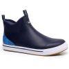 imageWTW Unisex Rain Boots for Men and Women Waterproof Rubber Fishing Deck Boots Neoprene Boots Slip on Ankle Garden ShoesNavy