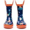 imageWTW Toddler and Kids Rain Boots UnisexChild Waterproof Rubber Rain Boots with EasyOn Handles in Fun Patterns for Girls and Boys ToddlerLittle KidBig KidCute Mermaids