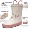 imageWTW Toddler and Kids Rain Boots UnisexChild Waterproof Rubber Rain Boots with EasyOn Handles in Fun Patterns for Girls and Boys ToddlerLittle KidBig KidRabit