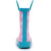 imageWTW Toddler and Kids Rain Boots UnisexChild Waterproof Rubber Rain Boots with EasyOn Handles in Fun Patterns for Girls and Boys ToddlerLittle KidBig KidDots