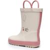imageWTW Toddler and Kids Rain Boots UnisexChild Waterproof Rubber Rain Boots with EasyOn Handles in Fun Patterns for Girls and Boys ToddlerLittle KidBig KidRabit