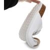 imageWomens Comfort Slide Sandals Cow Suede Cork Footbed Sandals for Women with Adjustable Strap Buckle Open Toe Beach SandalsBuckle White