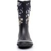 imageWTW Womens Rubber Rain Boots Mid Calf Waterproof Insulated Neoprene Muck Boots Outdoor Hunting Garden Boots for WomenWhite Flower