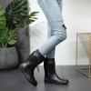 imageAsgard Packable Tall Rain Boots for Women Waterproof Rubber Garden Boots Ultra Lightweight Flat Mud Boots NOT FOR WIDE CALFBlack  98 Shaft