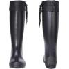 imageAsgard Packable Tall Rain Boots for Women Waterproof Rubber Garden Boots Ultra Lightweight Flat Mud Boots NOT FOR WIDE CALFBlack