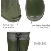 imageAsgard Packable Tall Rain Boots for Women Waterproof Rubber Garden Boots Ultra Lightweight Flat Mud Boots NOT FOR WIDE CALFGreen  98 Shaft