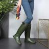 imageAsgard Packable Tall Rain Boots for Women Waterproof Rubber Garden Boots Ultra Lightweight Flat Mud Boots NOT FOR WIDE CALFGreen