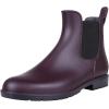 imageAsgard Womens Ankle Rain Boots Waterproof Chelsea BootsBurgundy
