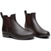 imageAsgard Womens Ankle Rain Boots Waterproof Chelsea BootsDark Brown