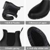 imageAsgard Womens Ankle Rain Boots Waterproof Chelsea BootsNew Black