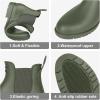 imageAsgard Womens Ankle Rain Boots Waterproof Chelsea BootsNew Olive Green