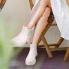 imageAsgard Womens Ankle Rain Boots Waterproof Chelsea BootsPlatform Beige