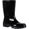 imageAsgard Womens Mid Calf Rain Boots Printed Waterproof Rubber Boots Short Garden ShoseBlack