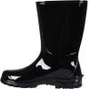 imageAsgard Womens Mid Calf Rain Boots Printed Waterproof Rubber Boots Short Garden ShoseBlack