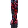 imageAsgard Womens Mid Calf Rain Boots Printed Waterproof Rubber Boots Short Garden ShoseBlooming Fuchsia