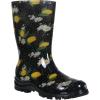 imageAsgard Womens Mid Calf Rain Boots Printed Waterproof Rubber Boots Short Garden ShoseLemon Black
