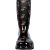 imageAsgard Womens Mid Calf Rain Boots Printed Waterproof Rubber Boots Short Garden ShosePineapple Black