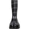 imageAsgard Womens Mid Calf Rain Boots Printed Waterproof Rubber Boots Short Garden ShosePlaid Black