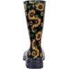 imageAsgard Womens Mid Calf Rain Boots Printed Waterproof Rubber Boots Short Garden ShoseSunflowers Black