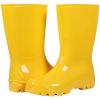 imageAsgard Womens Mid Calf Rain Boots Printed Waterproof Rubber Boots Short Garden ShoseYellow