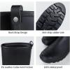 imageAsgard Womens Mid Calf Rain Boots Waterproof Garden Shoes Slip on Rubber BootsBlack
