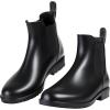 imageAsgard Womens Set of 2 Pairs  Ankle Rain Boots Size 85 Black  Platform Ankle Rain Boots Size 885 Nude