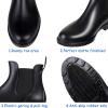 imageAsgard Womens Set of 2 Pairs  Ankle Rain Boots Size 85 Black  Platform Ankle Rain Boots Size 885 Nude
