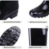 imageAsgard Womens Tall Rain Boots Knee High Waterproof Rainboots Rubber Garden Boots Glossy Black 39 Size 85
